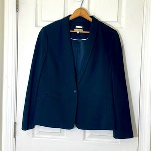 Talbots Solid Black Blazer Size 12